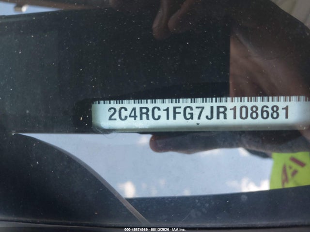 Продажа на аукционе авто 2018 Chrysler Pacifica Touring Plus, vin: 2C4RC1FG7JR108681, номер лота: 45874969