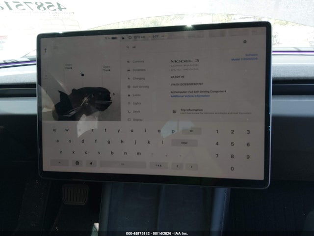 2025 Tesla Model 3 Long Range All-wheel Drive მანქანა იყიდება აუქციონზე, vin: 5YJ3E1EB0SF901727, აუქციონის ნომერი: 45875182