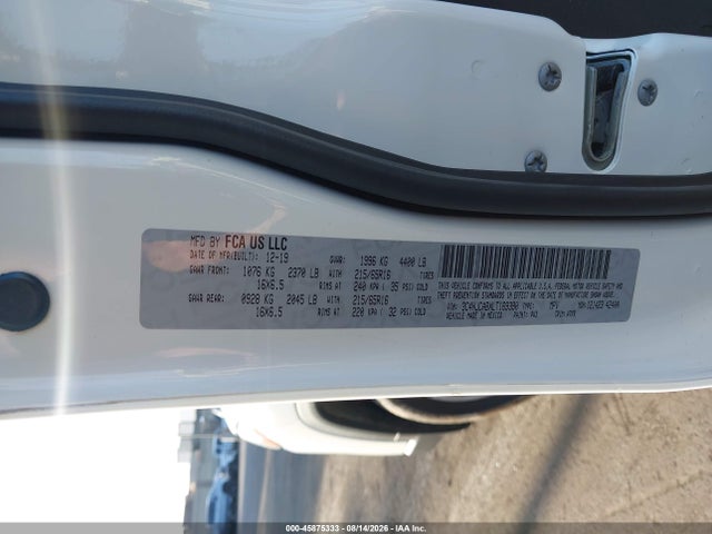 Aukcja sprzedaży 2020 Jeep Compass Sport Fwd, vin: 3C4NJCABXLT169390, numer aukcji: 45875333