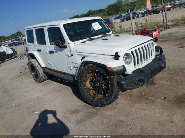 2018 Jeep Wrangler Unlimited Sahara 4x4 მანქანა იყიდება აუქციონზე, vin: 1C4HJXEGXJW110843, აუქციონის ნომერი: 45875483