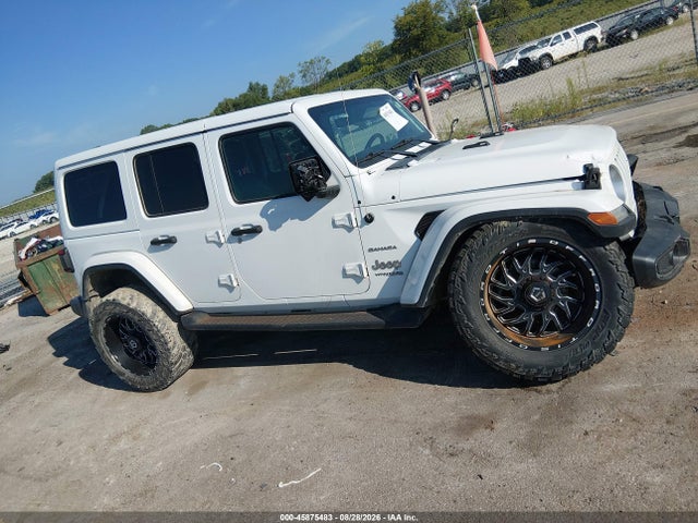 2018 Jeep Wrangler Unlimited Sahara 4x4 მანქანა იყიდება აუქციონზე, vin: 1C4HJXEGXJW110843, აუქციონის ნომერი: 45875483