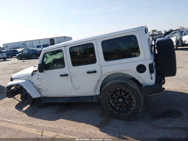 2018 Jeep Wrangler Unlimited Sahara 4x4 მანქანა იყიდება აუქციონზე, vin: 1C4HJXEGXJW110843, აუქციონის ნომერი: 45875483