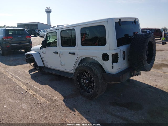 2018 Jeep Wrangler Unlimited Sahara 4x4 მანქანა იყიდება აუქციონზე, vin: 1C4HJXEGXJW110843, აუქციონის ნომერი: 45875483