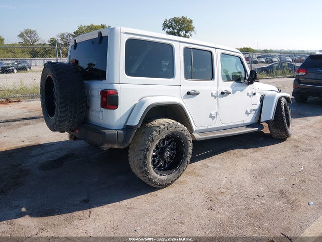 2018 Jeep Wrangler Unlimited Sahara 4x4 მანქანა იყიდება აუქციონზე, vin: 1C4HJXEGXJW110843, აუქციონის ნომერი: 45875483