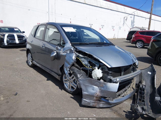 45875551 :رقم المزاد ، JHMGD38697S054925 vin ، 2007 Honda Fit Sport مزاد بيع