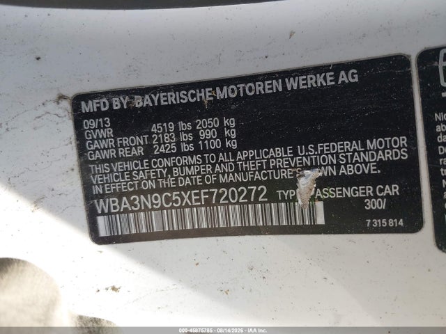 Aukcja sprzedaży 2014 Bmw 428i Xdrive, vin: WBA3N9C5XEF720272, numer aukcji: 45875785
