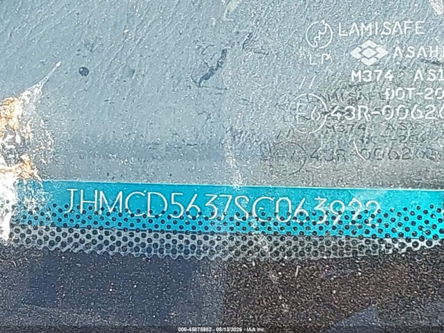 Продажа на аукционе авто 1995 Honda Accord Lx, vin: JHMCD5637SC063922, номер лота: 45875983