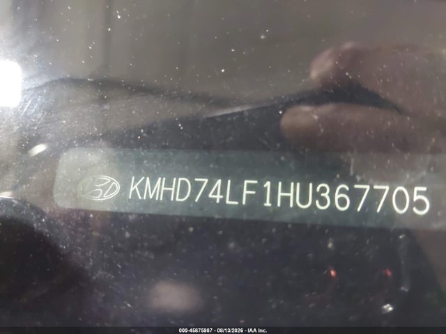 45875987 :رقم المزاد ، KMHD74LF1HU367705 vin ، 2017 Hyundai Elantra Se مزاد بيع