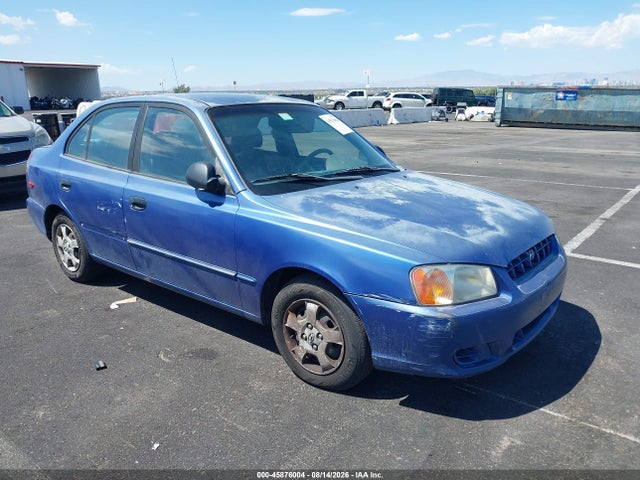 Aukcja sprzedaży 2002 Hyundai Accent Gl, vin: KMHCG45C72U340594, numer aukcji: 45876004