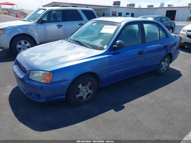 Продаж на аукціоні авто 2002 Hyundai Accent Gl, vin: KMHCG45C72U340594, номер лоту: 45876004