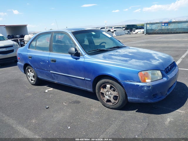 Продаж на аукціоні авто 2002 Hyundai Accent Gl, vin: KMHCG45C72U340594, номер лоту: 45876004