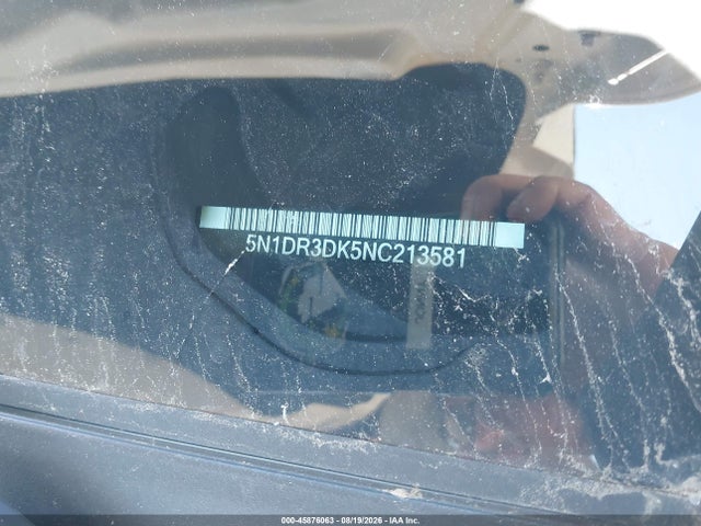 Продажа на аукционе авто 2022 Nissan Pathfinder Platinum 4wd, vin: 5N1DR3DK5NC213581, номер лота: 45876063