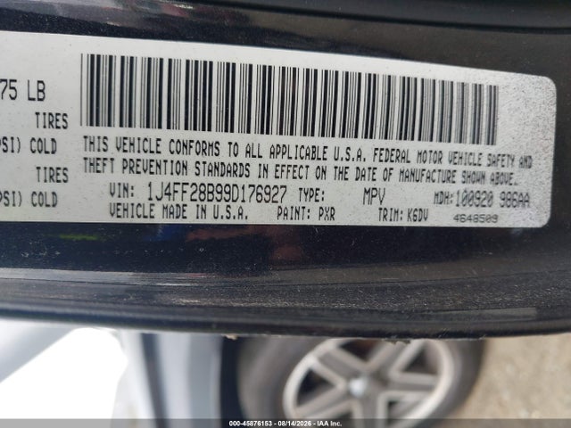 Aukcja sprzedaży 2009 Jeep Patriot Sport, vin: 1J4FF28B99D176927, numer aukcji: 45876153