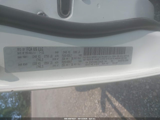 Продажа на аукционе авто 2016 Dodge Journey Se, vin: 3C4PDCAB0GT234429, номер лота: 45876221