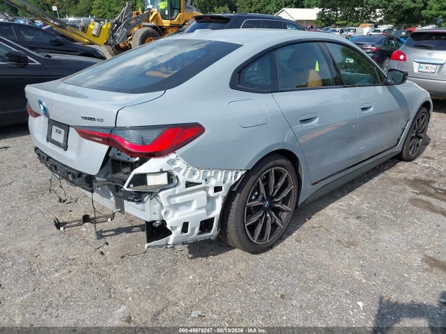 Aukcja sprzedaży 2025 Bmw I4 Gran Coupe Edrive40, vin: WBY23HD05SFU86957, numer aukcji: 45876247