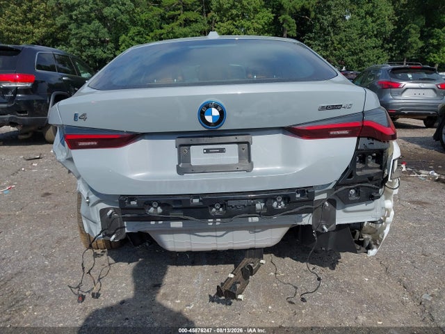Aukcja sprzedaży 2025 Bmw I4 Gran Coupe Edrive40, vin: WBY23HD05SFU86957, numer aukcji: 45876247