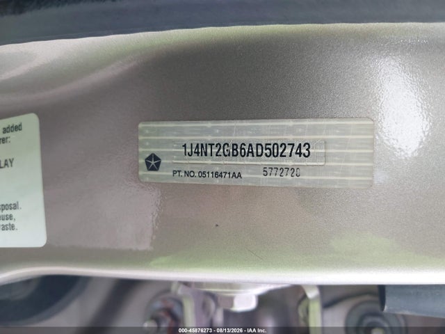 2010 Jeep Patriot Sport მანქანა იყიდება აუქციონზე, vin: 1J4NT2GB6AD502743, აუქციონის ნომერი: 45876273