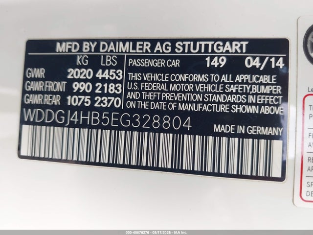 Продаж на аукціоні авто 2014 Mercedes-benz C 250, vin: WDDGJ4HB5EG328804, номер лоту: 45876276