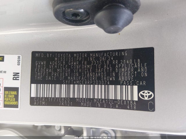 5YFT4MCE8RP203074 Toyota Corolla Xse