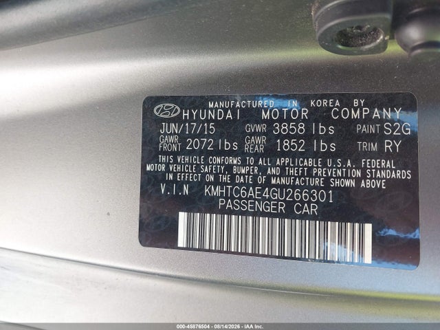 Hyundai Veloster Turbo 2016 KMHTC6AE4GU266301 Image 9