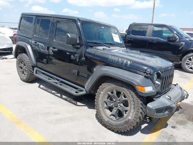 2021 Jeep Wrangler Unlimited Willys 4x4 მანქანა იყიდება აუქციონზე, vin: 1C4HJXDN5MW762922, აუქციონის ნომერი: 45876538