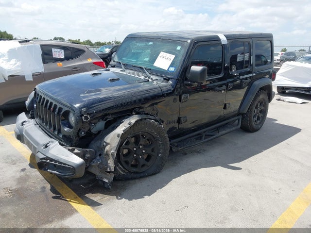 2021 Jeep Wrangler Unlimited Willys 4x4 მანქანა იყიდება აუქციონზე, vin: 1C4HJXDN5MW762922, აუქციონის ნომერი: 45876538