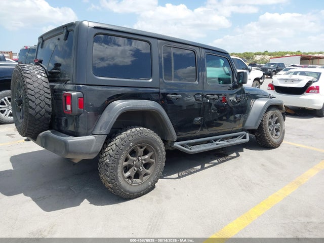 2021 Jeep Wrangler Unlimited Willys 4x4 მანქანა იყიდება აუქციონზე, vin: 1C4HJXDN5MW762922, აუქციონის ნომერი: 45876538