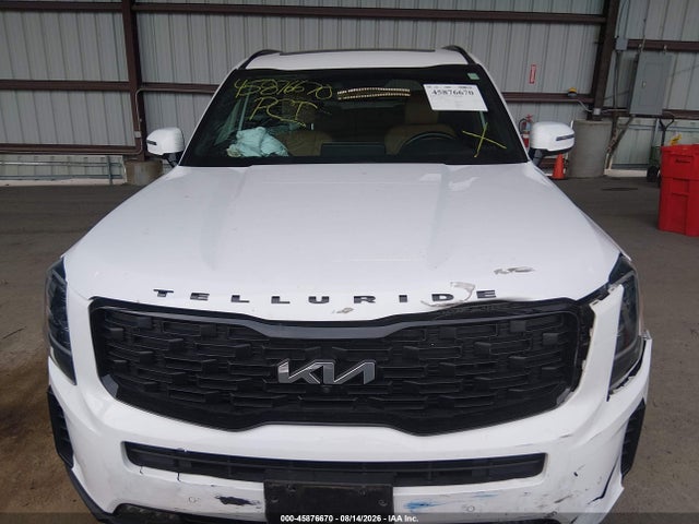 2022 Kia Telluride Sx მანქანა იყიდება აუქციონზე, vin: 5XYP5DHC1NG212347, აუქციონის ნომერი: 45876670