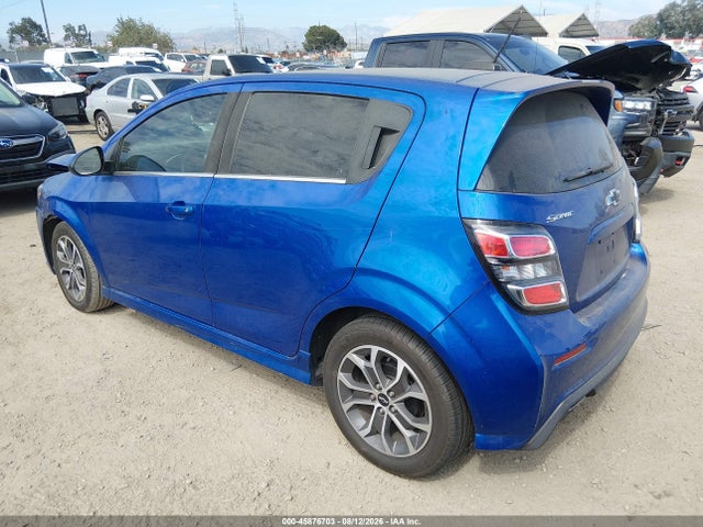 Продажа на аукционе авто 2020 Chevrolet Sonic Fwd  Lt 5-door, vin: 1G1JD6SBXL4102468, номер лота: 45876703