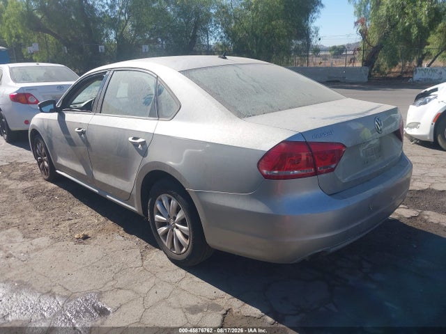 2013 Volkswagen Passat 2.5l S მანქანა იყიდება აუქციონზე, vin: 1VWAP7A34DC005494, აუქციონის ნომერი: 45876762
