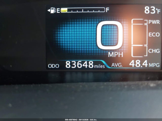 45876842 :رقم المزاد ، JTDL9RFU6K3010163 vin ، 2019 Toyota Prius Le مزاد بيع