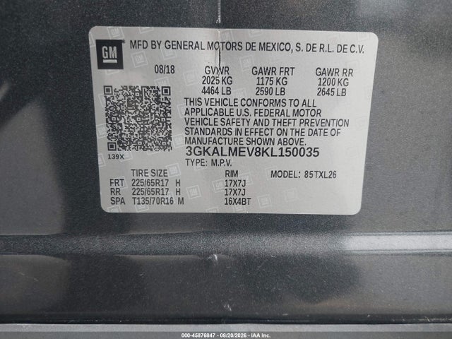 GMC Terrain Sle 2019 3GKALMEV8KL150035 Image 9