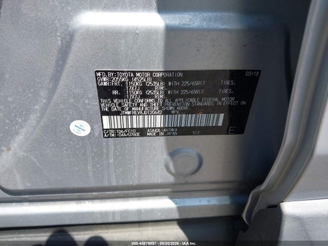 Toyota Rav4 Xle 2018 JTMWFREV8JD120642 Image 9