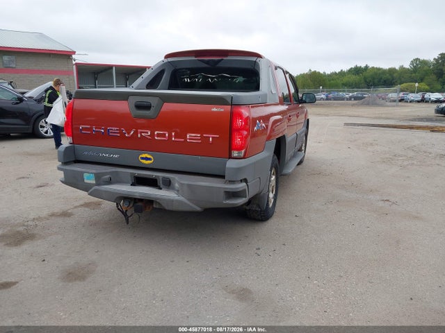 Aukcja sprzedaży 2002 Chevrolet Avalanche K1500, vin: 3GNEK13T72G228448, numer aukcji: 45877018