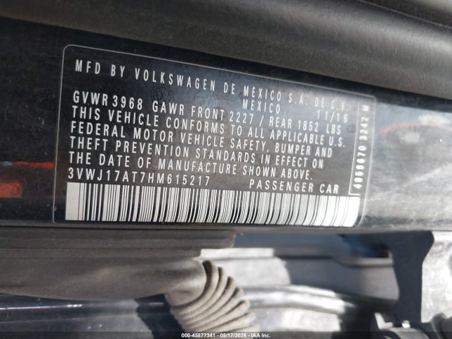 Продажа на аукционе авто 2017 Volkswagen Beetle 1.8t Se/1.8t Sel, vin: 3VWJ17AT7HM615217, номер лота: 45877341