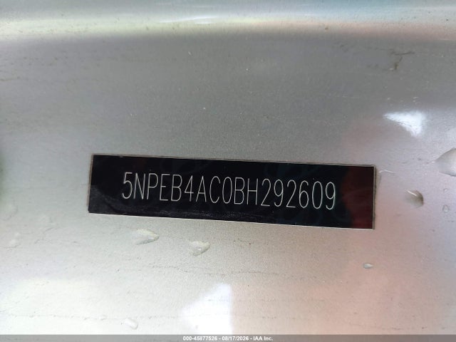 Продажа на аукционе авто 2011 Hyundai Sonata Gls, vin: 5NPEB4AC0BH292609, номер лота: 45877526