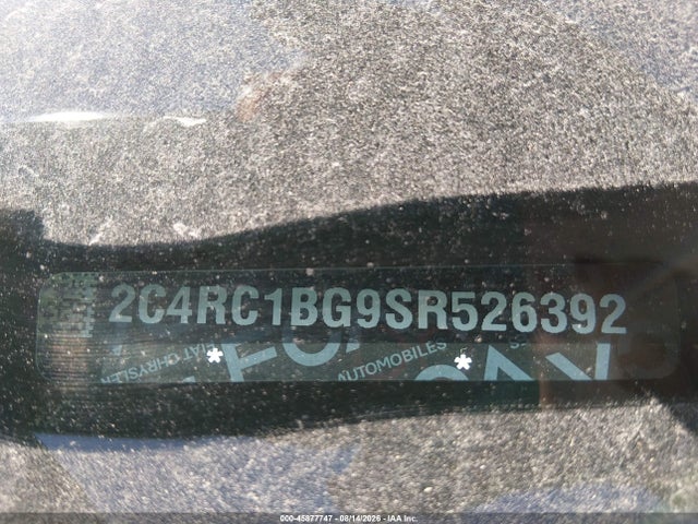 45877747 :رقم المزاد ، 2C4RC1BG9SR526392 vin ، 2025 Chrysler Pacifica Select مزاد بيع