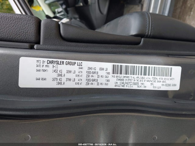 Продажа на аукционе авто 2012 Jeep Grand Cherokee Laredo, vin: 1C4RJFAG7CC156655, номер лота: 45877766