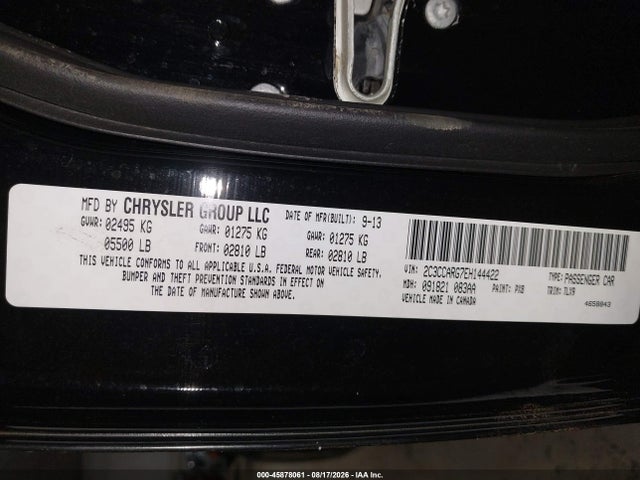 45878061 :رقم المزاد ، 2C3CCARG7EH144422 vin ، 2014 Chrysler 300 مزاد بيع