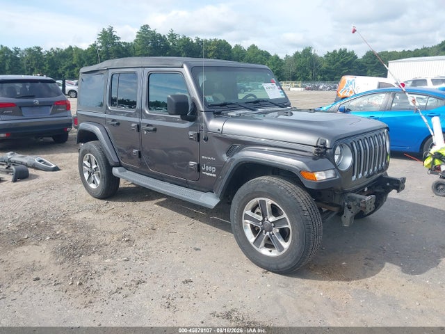 45878107 :رقم المزاد ، 1C4HJXEG4KW576012 vin ، 2019 Jeep Wrangler Unlimited Sahara 4x4 مزاد بيع