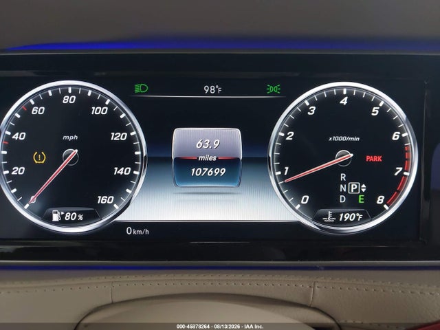 2016 Mercedes-benz S 550 მანქანა იყიდება აუქციონზე, vin: WDDUG8CB1GA231346, აუქციონის ნომერი: 45878264