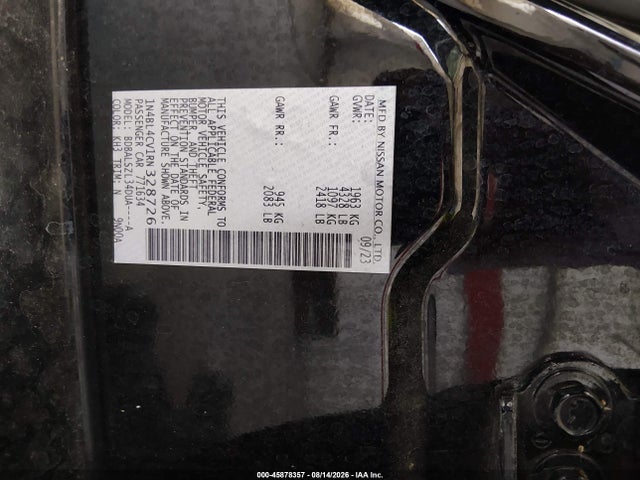 Продажа на аукционе авто 2024 Nissan Altima Sr Fwd, vin: 1N4BL4CV1RN328726, номер лота: 45878357
