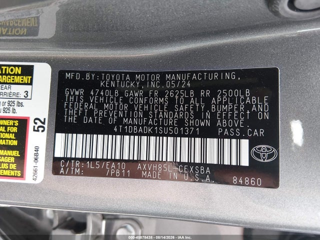 Toyota CAMRY SE 2025 4T1DBADK1SU501371 Image 9