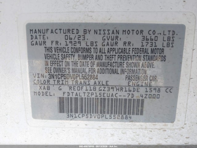Nissan Kicks Sr Xtronic Cvt 2023 3N1CP5DV0PL552884 Image 9