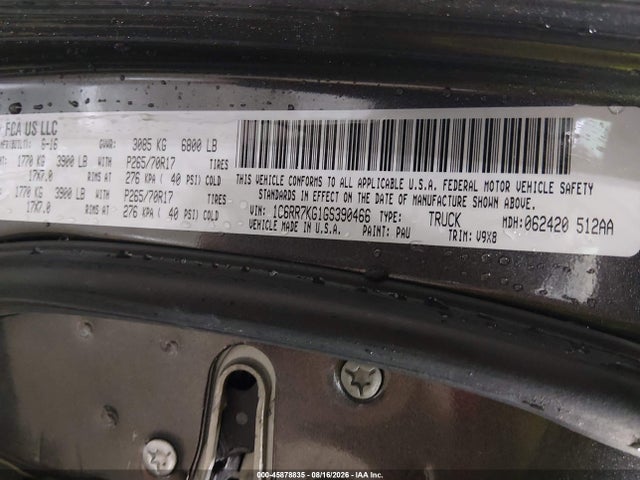 RAM 1500 Tradesman 2016 1C6RR7KG1GS390466 Image 9