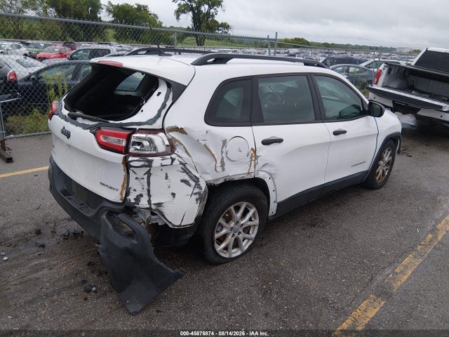 2015 Jeep Cherokee Sport მანქანა იყიდება აუქციონზე, vin: 1C4PJLAB8FW585073, აუქციონის ნომერი: 45878874