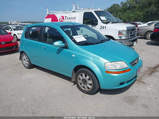 Продаж на аукціоні авто 2005 Chevrolet Aveo Lt, vin: KL1TG62635B485606, номер лоту: 45878905