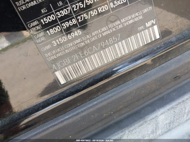 2012 Mercedes-benz Gl 350 Bluetec 4matic მანქანა იყიდება აუქციონზე, vin: 4JGBF2FE6CA794857, აუქციონის ნომერი: 45878922