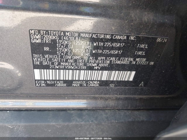 Toyota Rav4 Xle 2024 2T3W1RFV9RW343199 Image 9