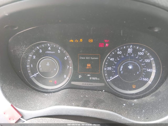 2017 Hyundai Azera Limited მანქანა იყიდება აუქციონზე, vin: KMHFH4JGXHA583457, აუქციონის ნომერი: 45879146